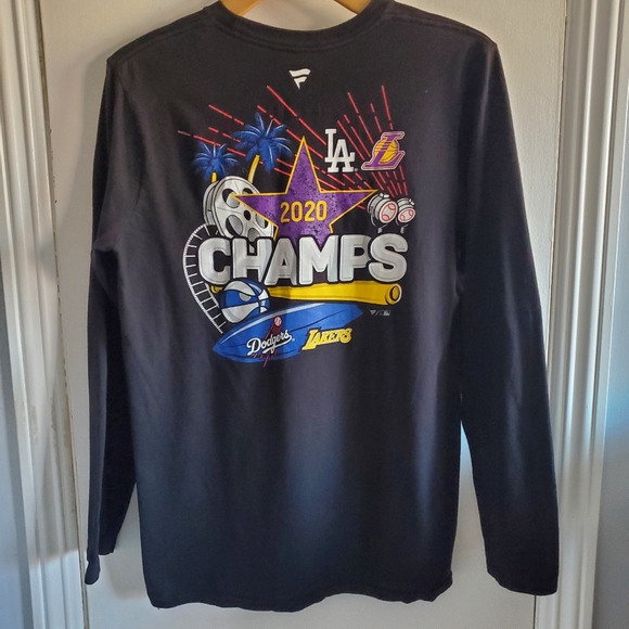 Fanatics Other - Fanatics LA Lakers & Dodgers 2020 Champs Long Sleeve Size M NBA & World Series